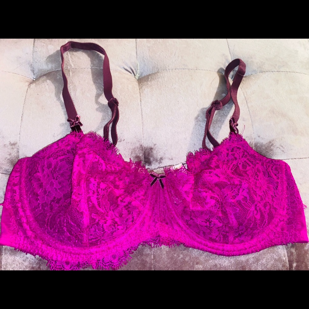 Sexy Purple Lace Unlined Bra